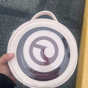 Rare Beauty Cream Handbag with Gold Accent